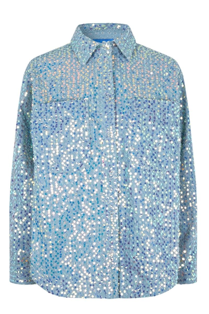 Crás - Skjorte - Northcras Shirt - Blue Glitter