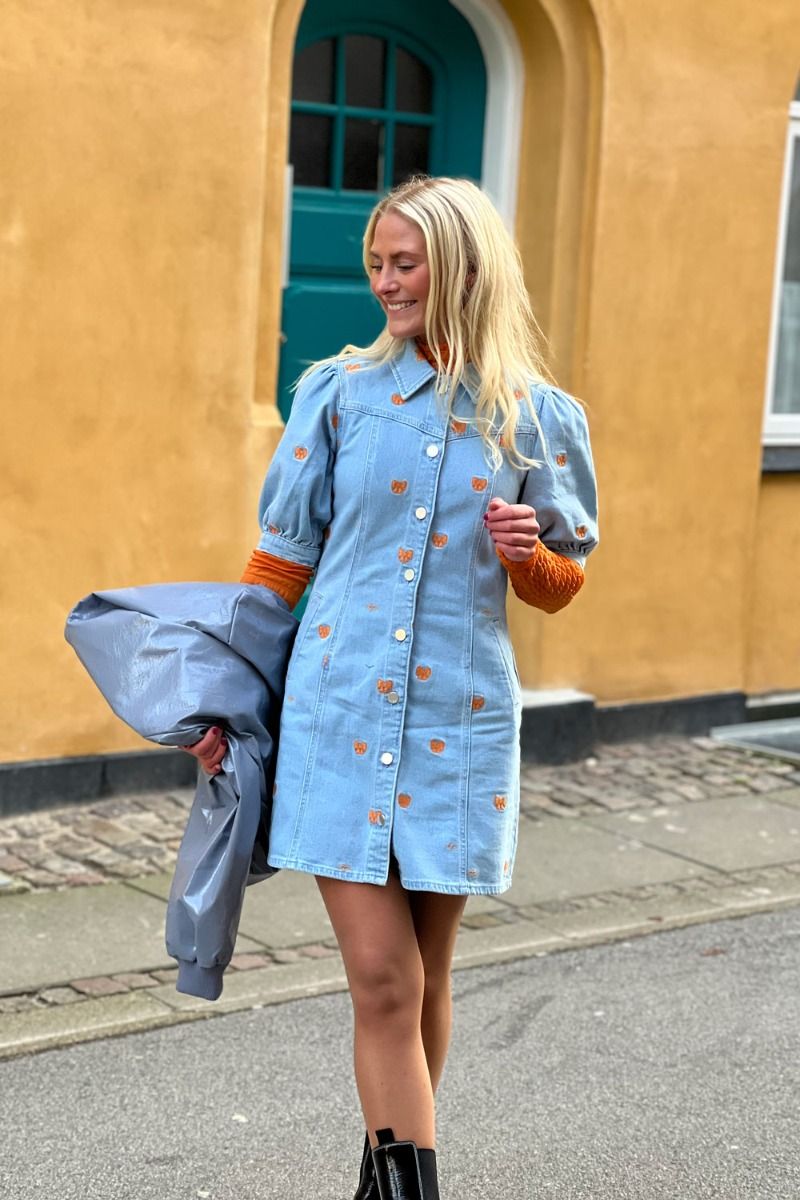 Crás - Kjole - Patticras Dress - Light Blue Bow