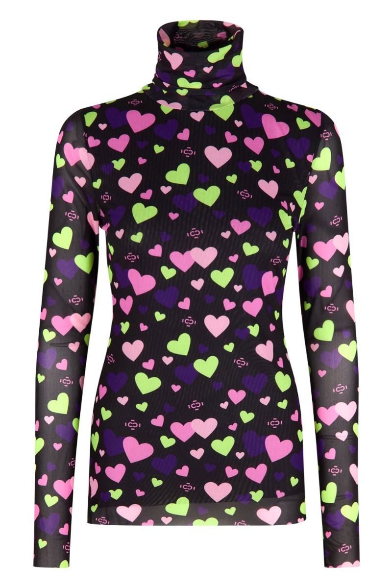 Crás - Bluse - Kobycras Blouse - Multi Logo Hearts