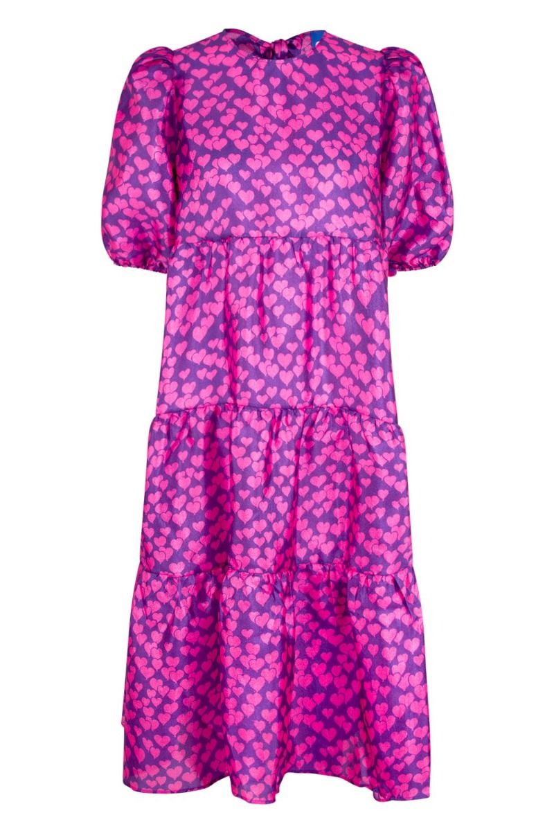 Crás - Kjole - Lilicras Dress - Heartbeats Purple