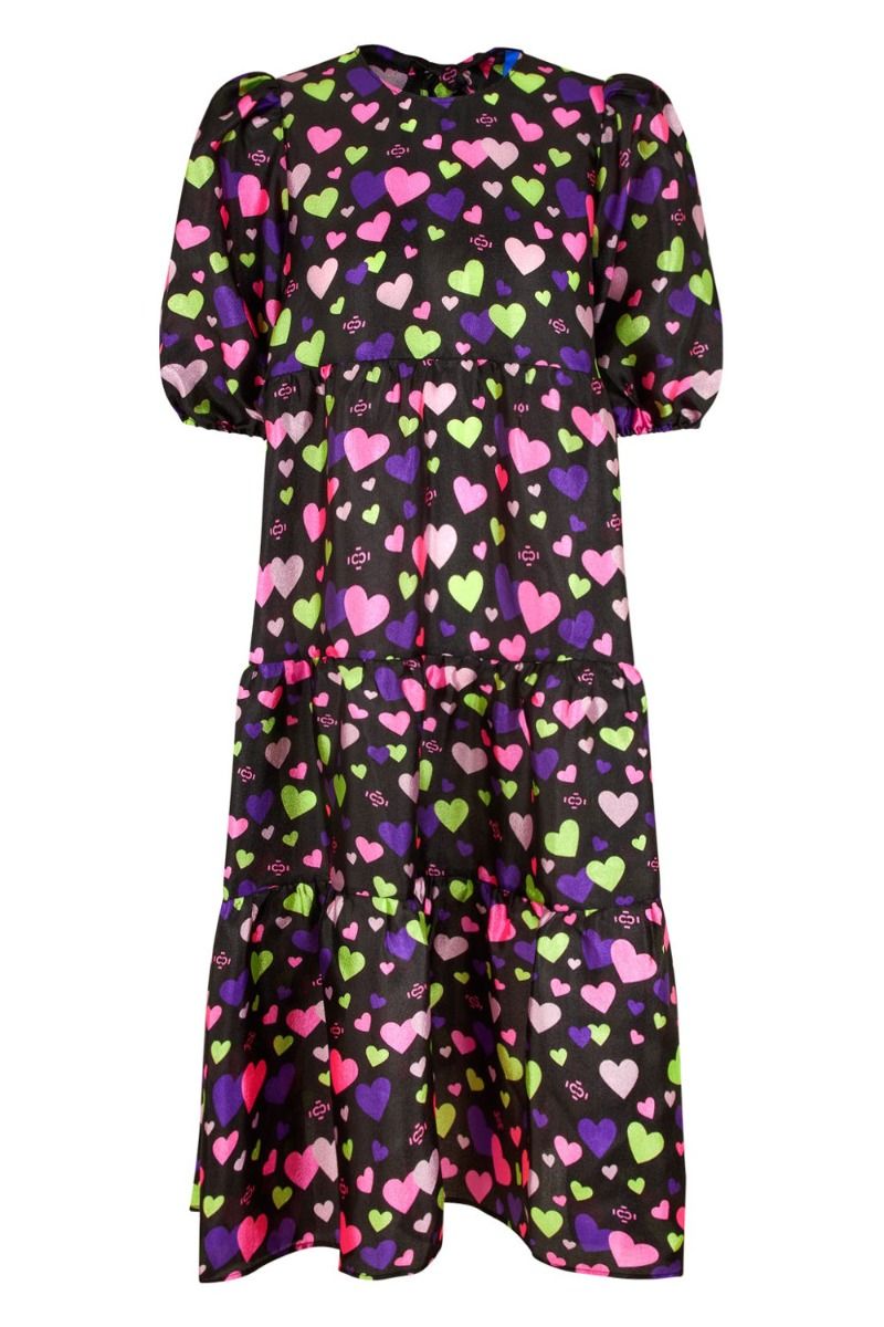 Crás - Kjole - Lilicras Dress - Multi Logo Hearts