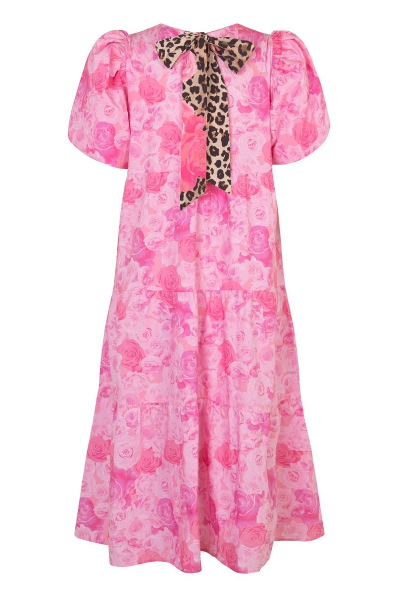 Crás - Kjole - Lydiacras Dress - Pink Rosegarden