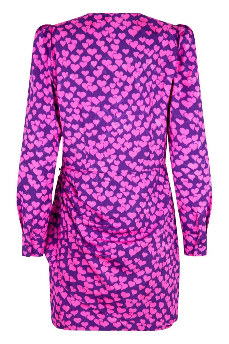 Crás - Kjole - Yvonnecras Dress - Heartbeats Purple