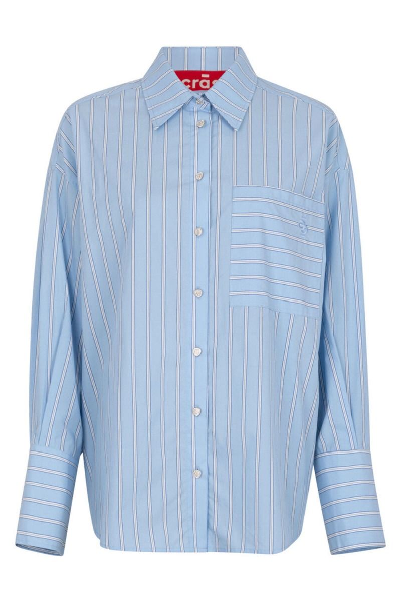 Crás - Skjorte - Emilycras Shirt - Serenity Stripe