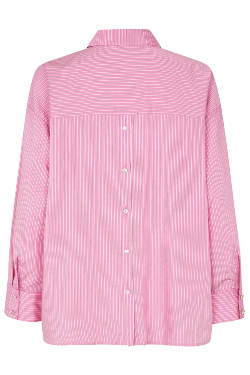 Crás - Skjorte - Officecras Shirt - Pink Stripe