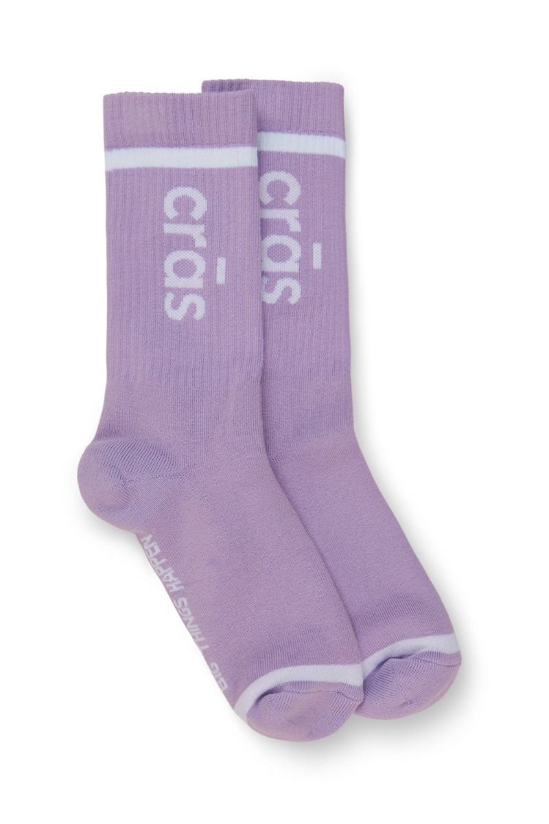 Crás - Strømper - Cras Logo Sock - Lavendula