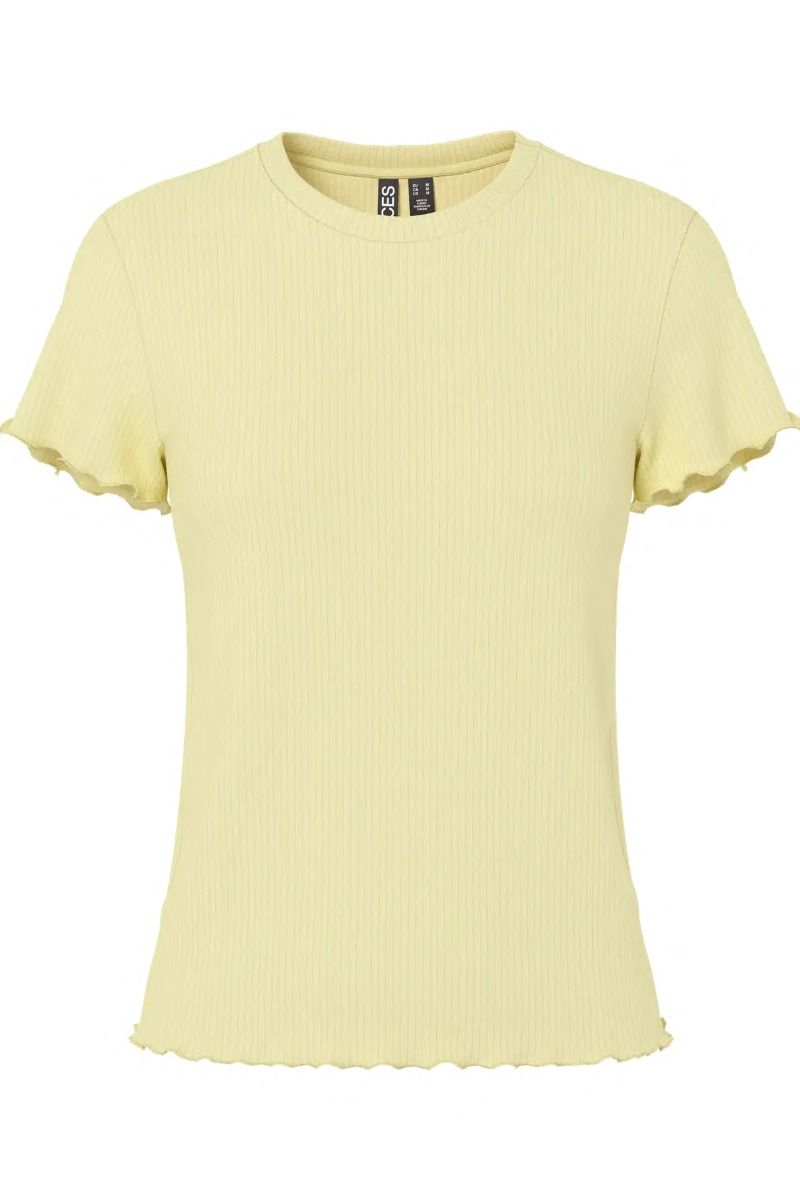 Pieces - T-shirt - Nicca SS O-Neck Top - French Vanilla