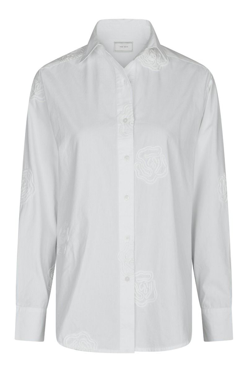 Neo Noir - Skjorte - Dalma Dori Emb Shirt - White