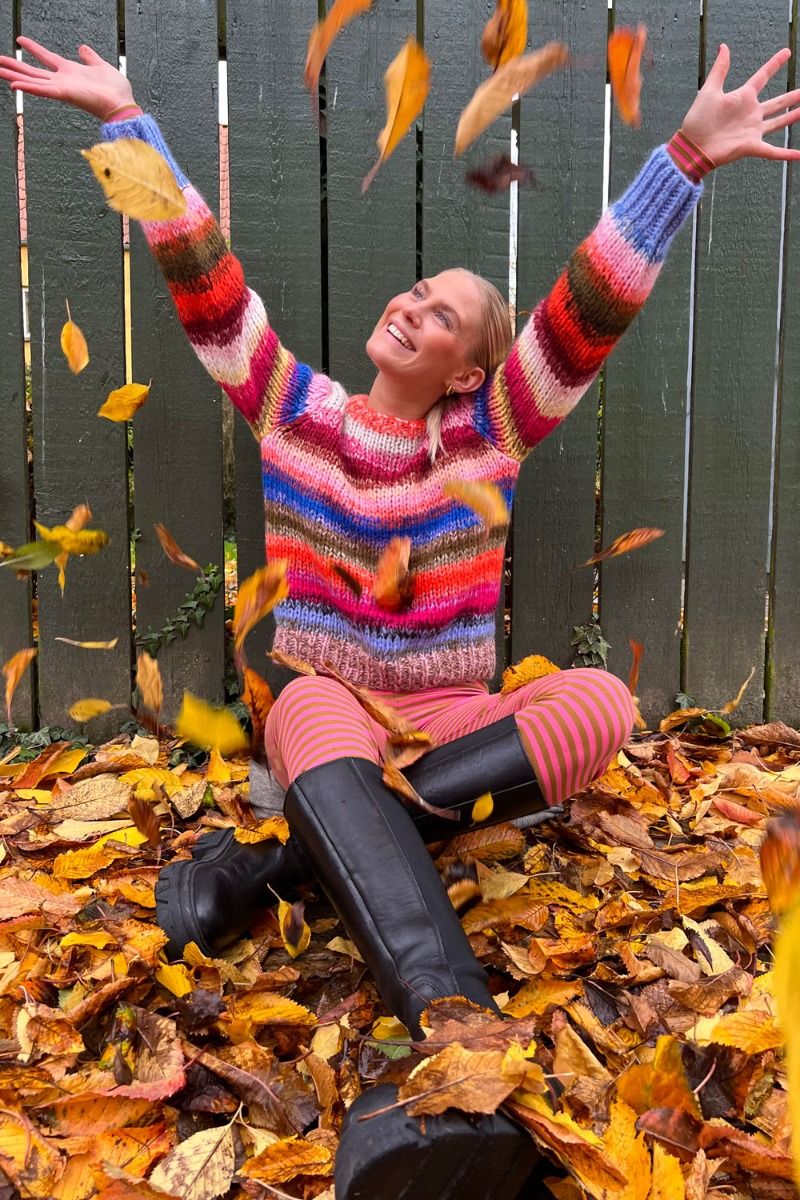 Dawn x Dare - Strik - Veneda Multi Stripe - Multi Stripe