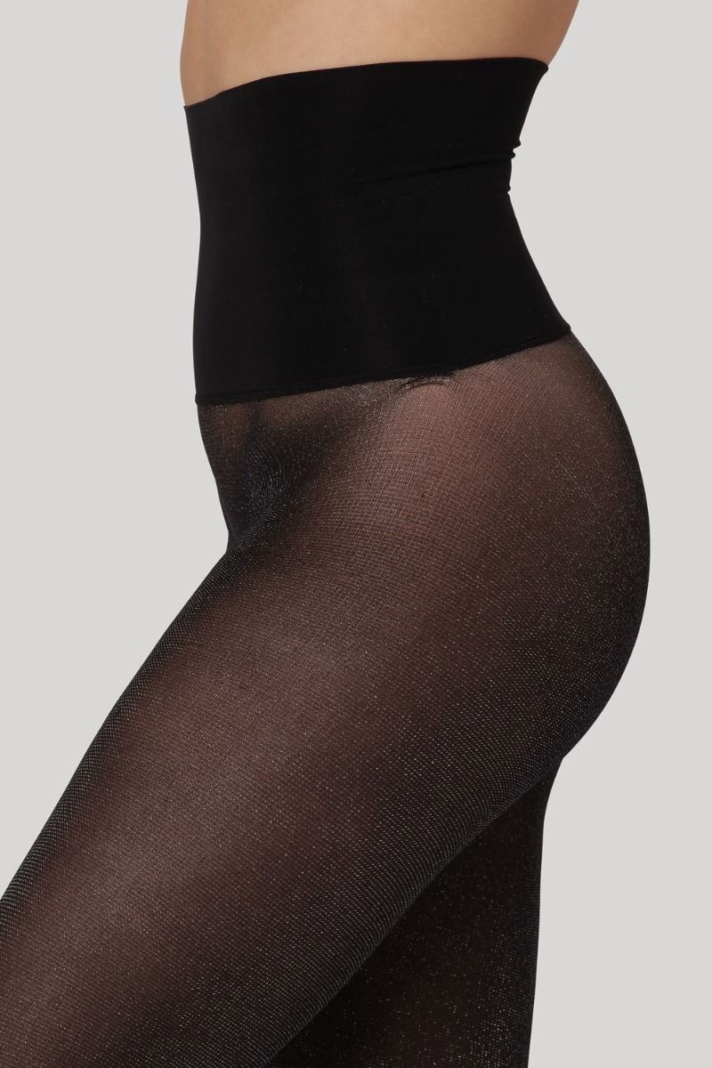 Dear Denier - Strømpebukser - Jenny Shimmer High Waistband - Black