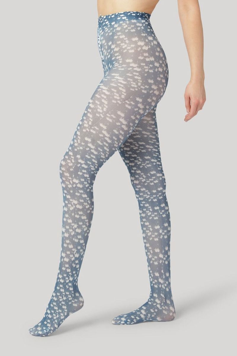 Dear Denier - Strømpebukser - Klara Blooming - Navy/Multi