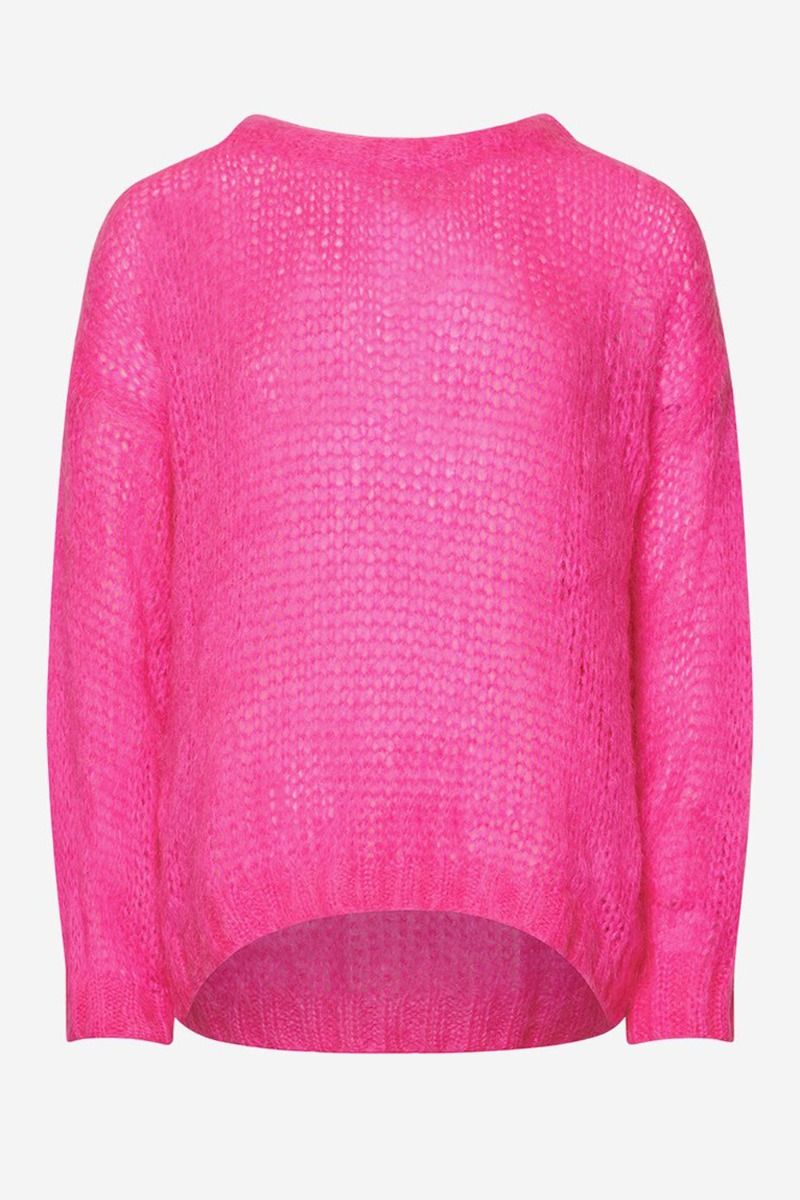 Noella - Strik - Delta Knit Sweater - Bright Pink