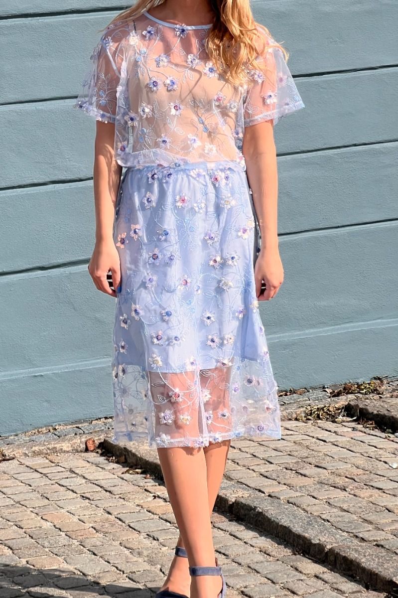 A-View - Nederdel - Denja Skirt - Light Blue