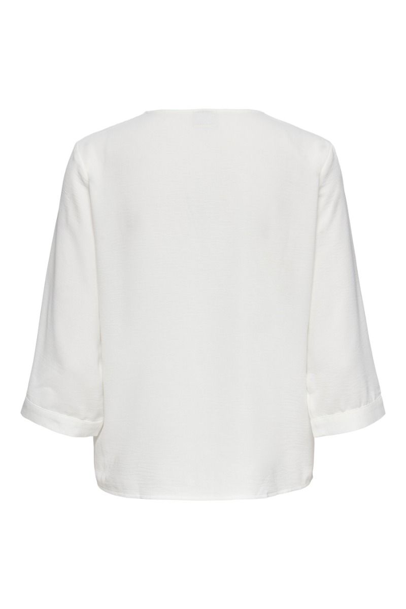 JDY - Bluse - Lion Life Capote 3/4 Shirt - Cloud Dancer