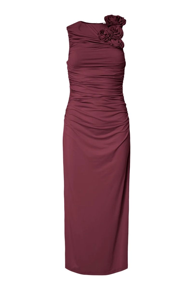 Y.A.S - Kjole - Dona SL Long Dress. SHOW - Rhododendron (Levering midt maj)