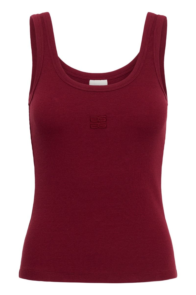 Gestuz - Top - GZdrew logo top 2.0 - Cabernet (Levering slut april)