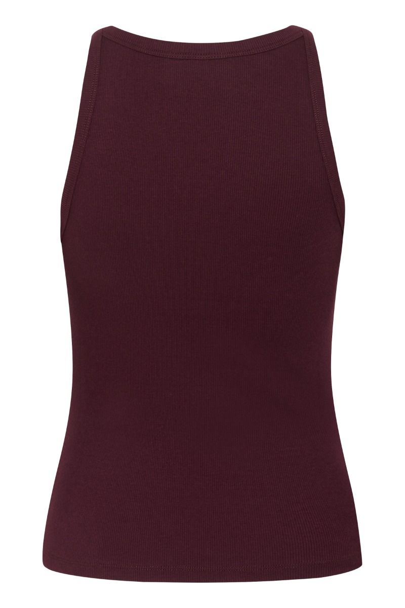 Gestuz - Top - Drew Rhinestone Logo Tank - Aronia