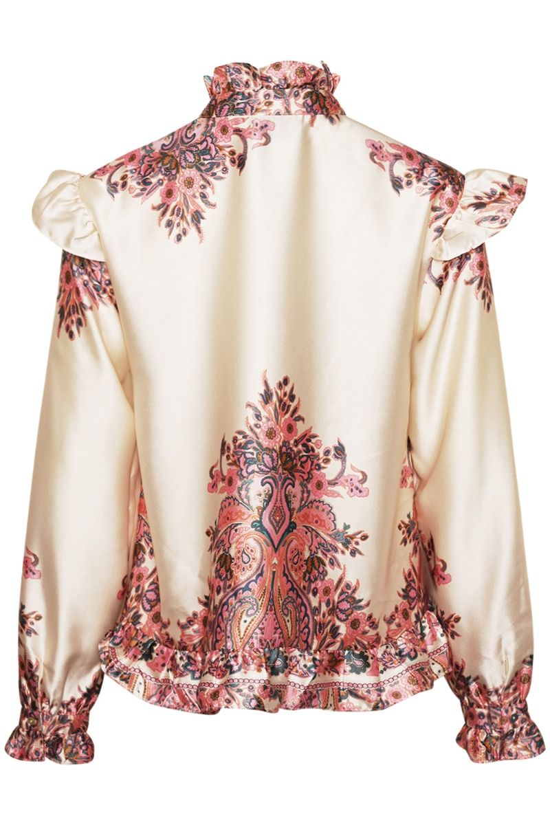 Noella - Bluse - Reno Ruby Ruffle Blouse - Drusella Print