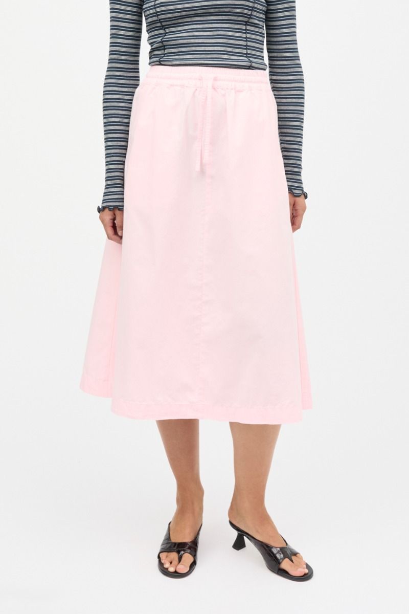 Mads Nørgaard - Nederdel - Dyed Weave Luni Skirt - Icy Pink (Levering midt april)