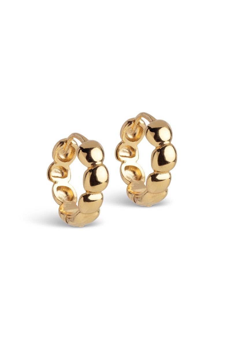 Enamel - Øreringe - Hoops, Nara - Gold