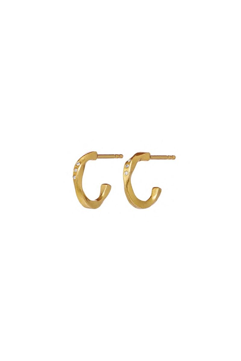 Maanesten - Øreringe - Echo Petite Earrings - Guld