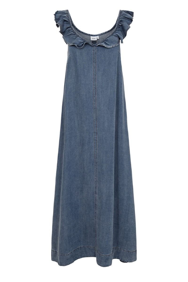 Nümph - Kjole - Elida Dress - Snow Washed Denim 