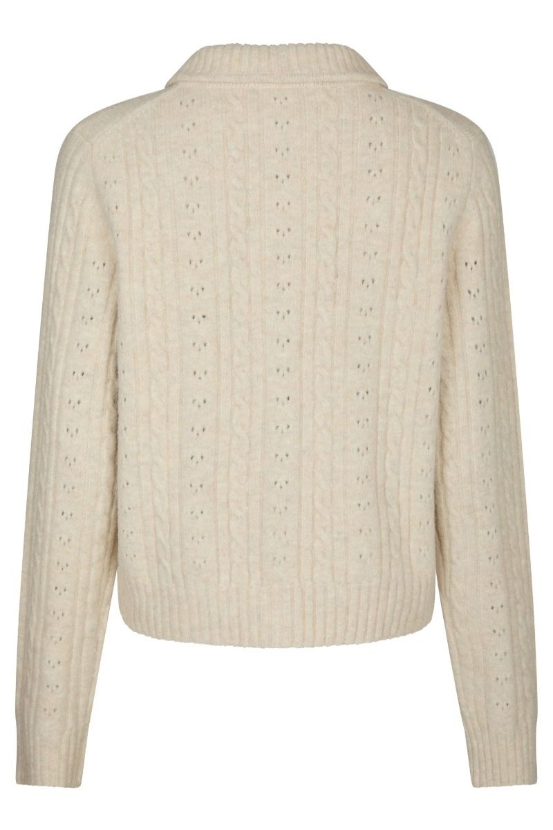 Neo Noir - Cardigan - Emelie Knit Cardigan - Ivory