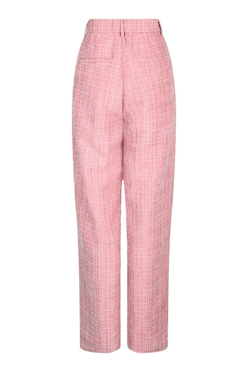 Neo Noir - Bukser - Emmett Glitz Boucle Pants - Light pink