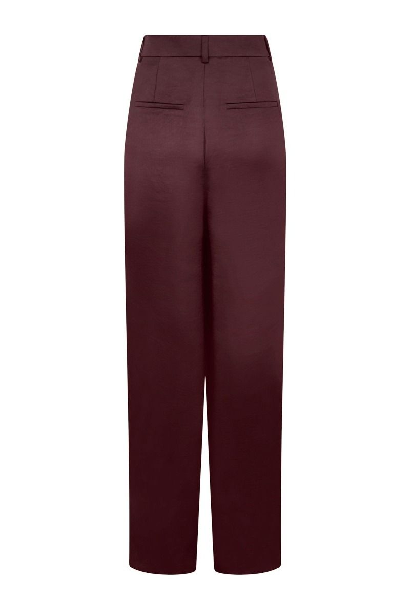 Neo Noir - Bukser - Emmett Heavy Sateen Pants - Burgundy