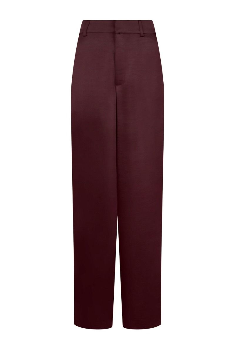 Neo Noir - Bukser - Emmett Heavy Sateen Pants - Burgundy