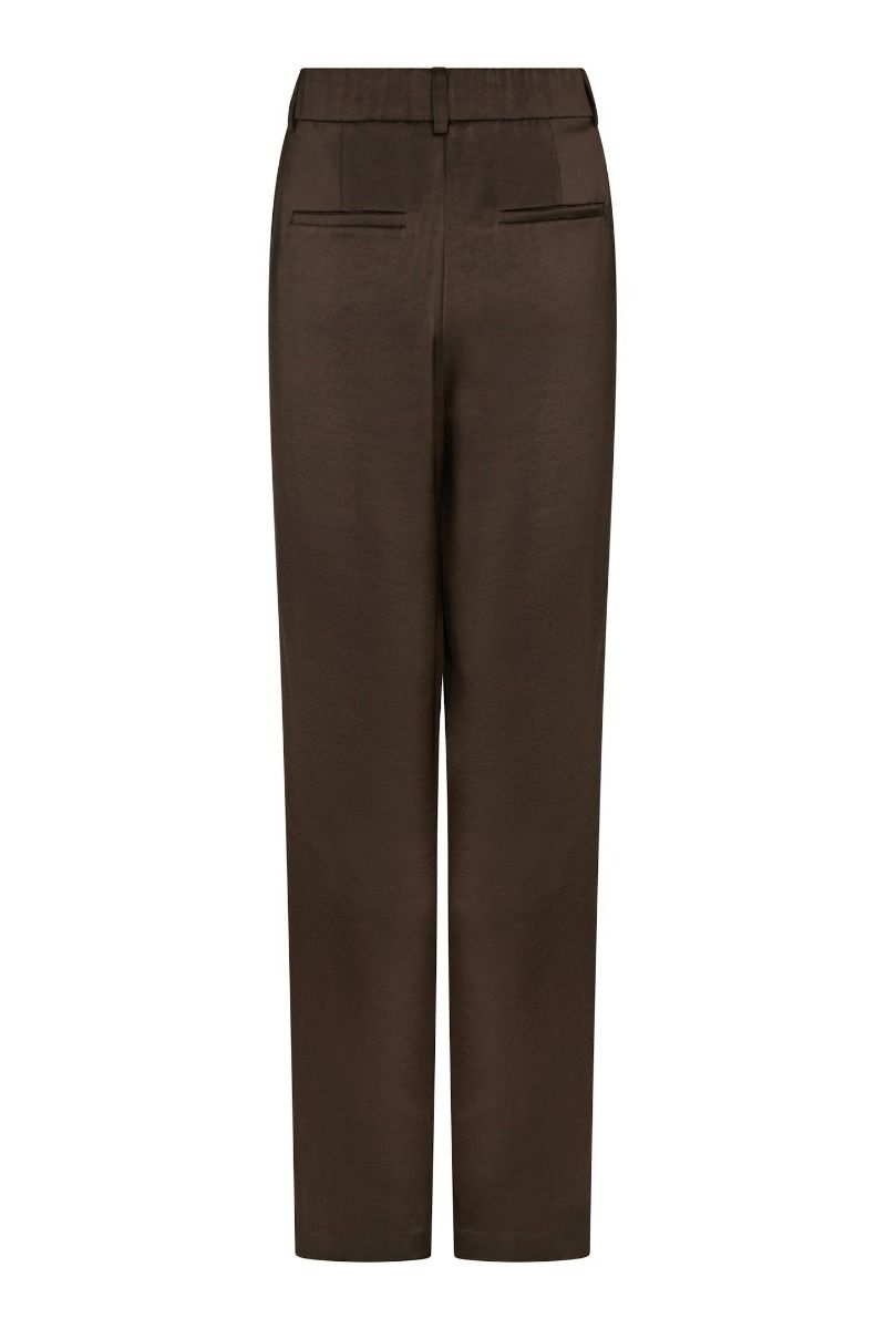 Neo Noir - Bukser - Emmett Heavy Sateen Pants - Dark brown
