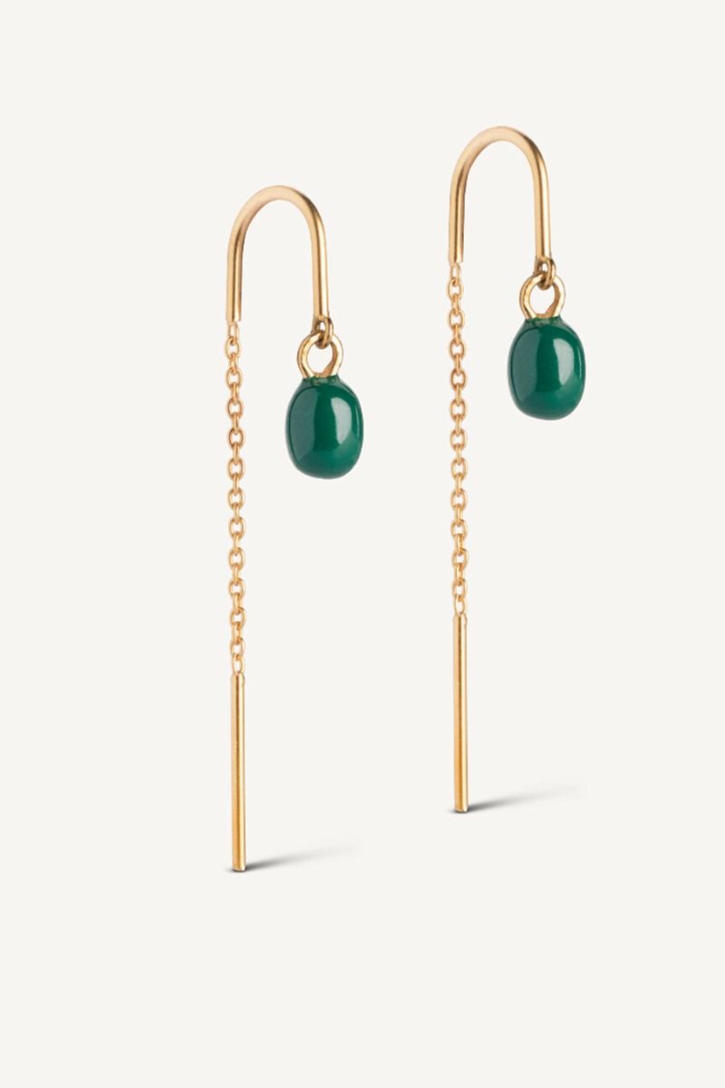 Enamel - Øreringe - Earring Eleanor - Petrol Green