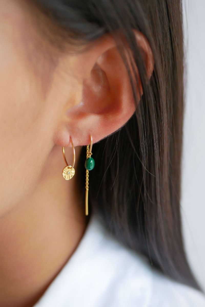 Enamel - Øreringe - Earring Eleanor - Petrol Green