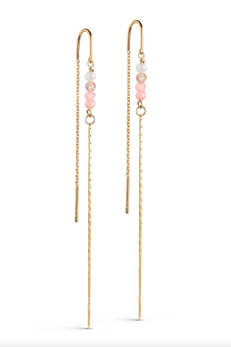 Enamel - Øreringe - Earring Rosa - Light Pink/Peach/Pearl