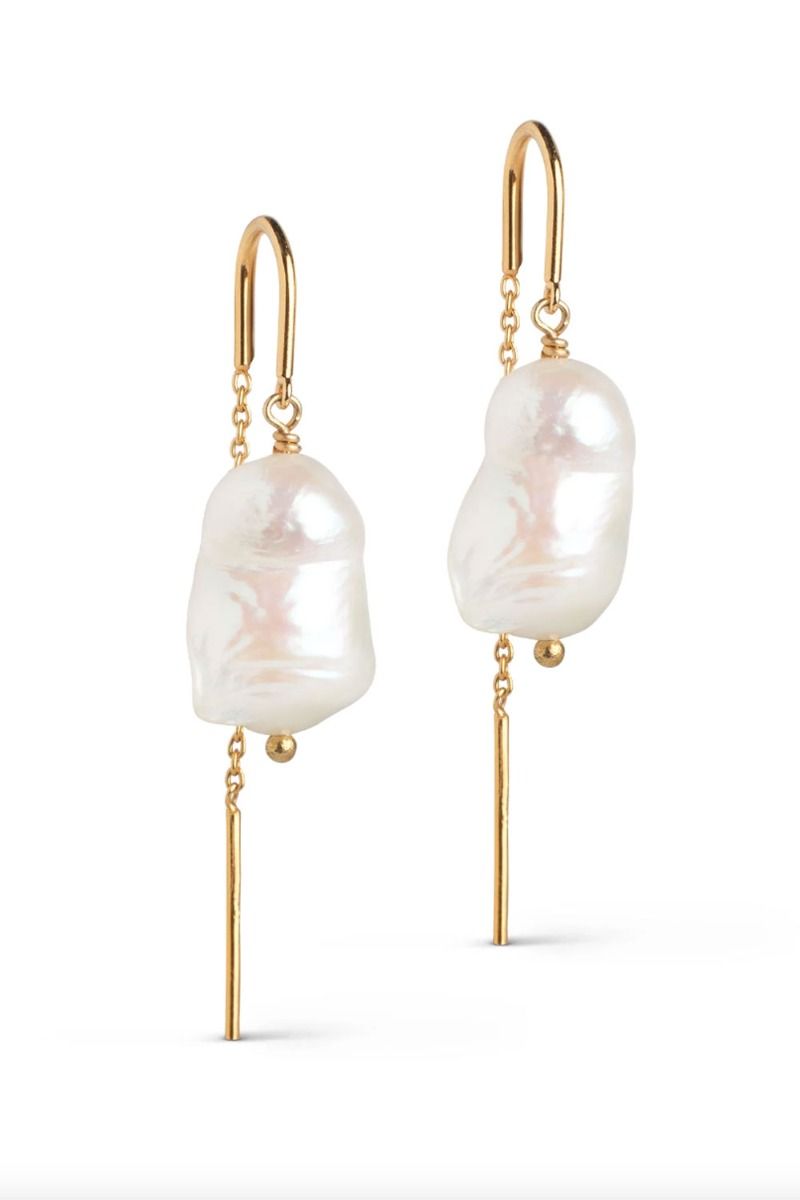 Enamel - Øreringe - Earring Twin Pearls - Pearl