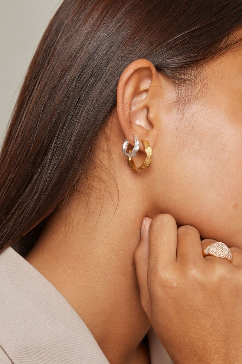 Enamel - Øreringe - Everly Hoops - Sølv