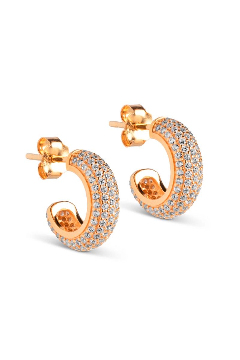 Enamel - Øreringe - Mini Sparkling Luna - Clear 