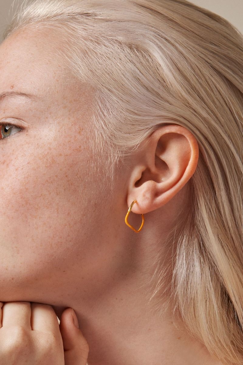 Enamel - Øreringe - Sway Hoops Sway - Orange