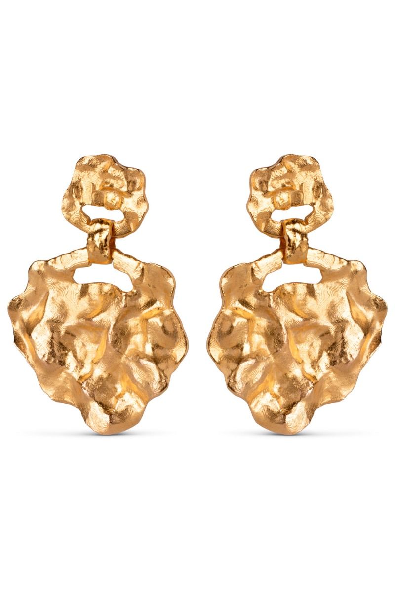 Enamel - Øreringe - Windy Large - Guld 