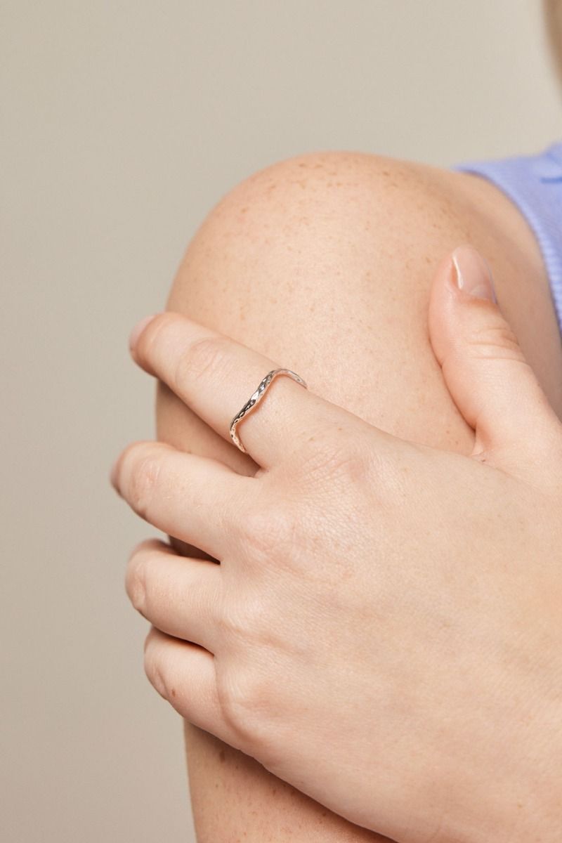 Enamel - Ring - Ring Sway - Silver