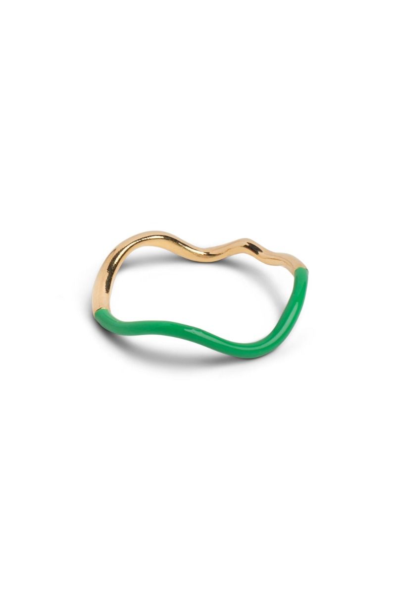 Enamel - Ring - Sway Ring - Grass Green