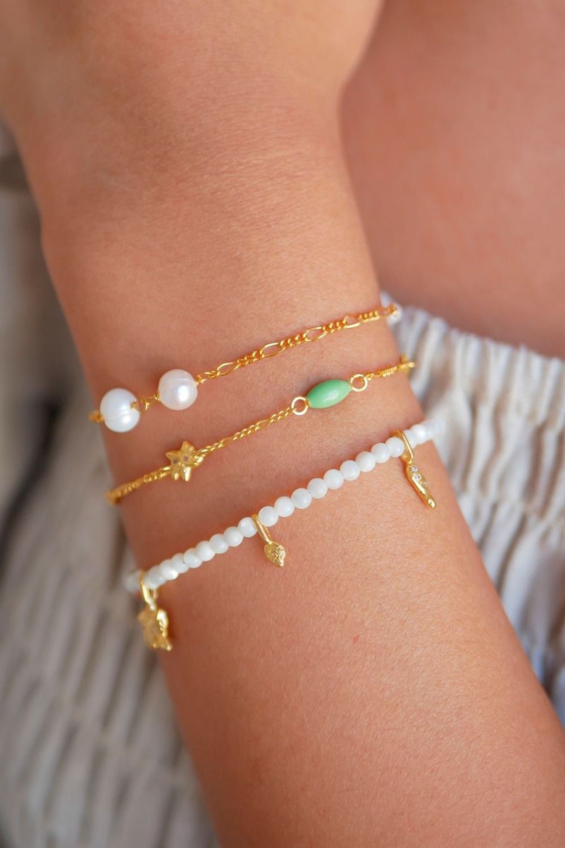 Enamel - Armbånd - Aruba Bracelet - Pearl