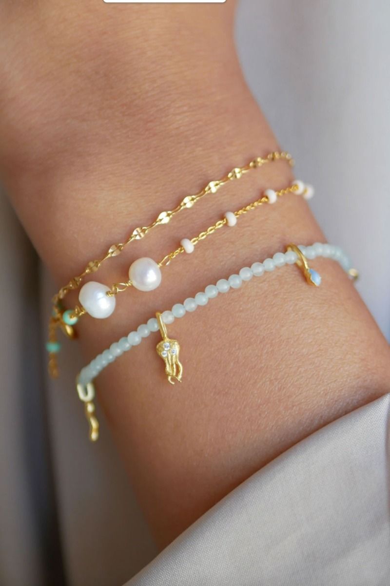 Enamel - Armbånd - Bracelet Bahama - Aquamarine