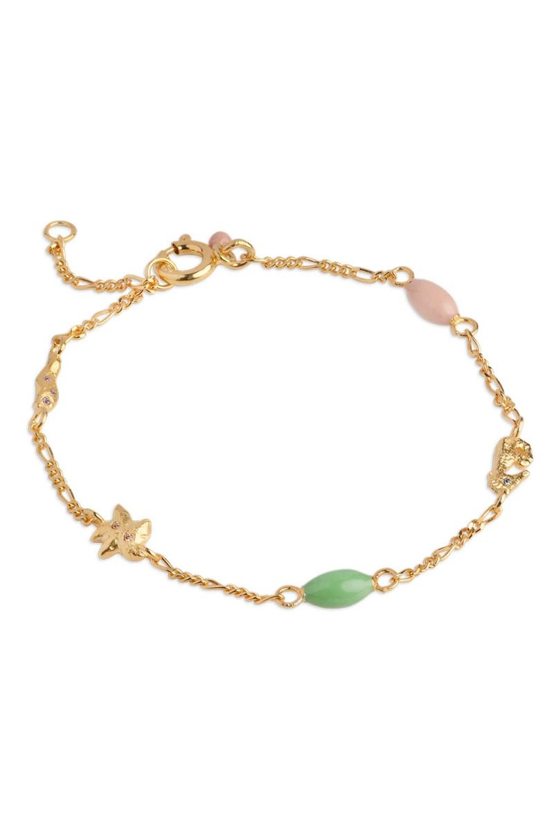 Enamel - Armbånd - Bracelet Oceania - Dusty Green/Light Peach