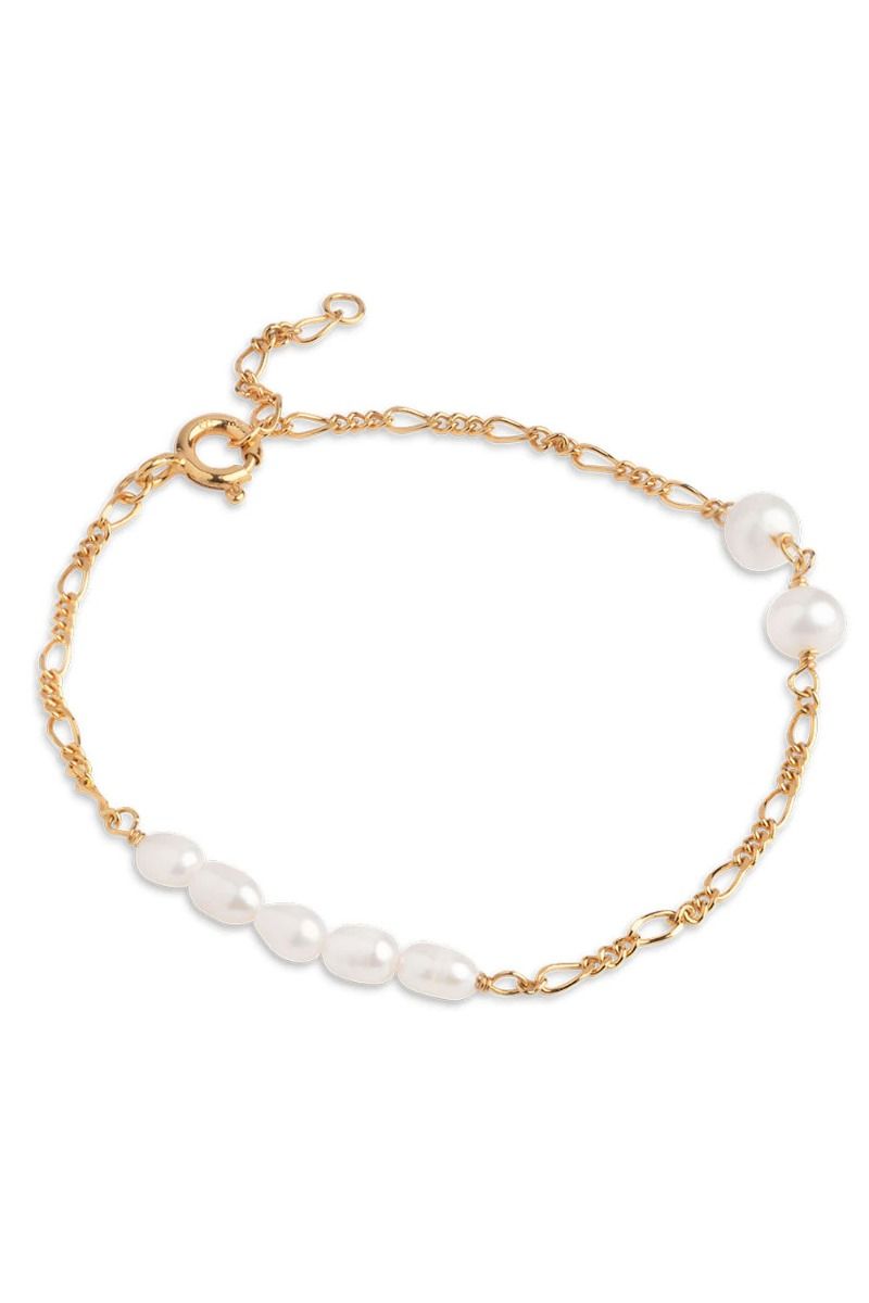 Enamel - Armbånd - Bracelet Perla Figaro - Figaro/Pearl