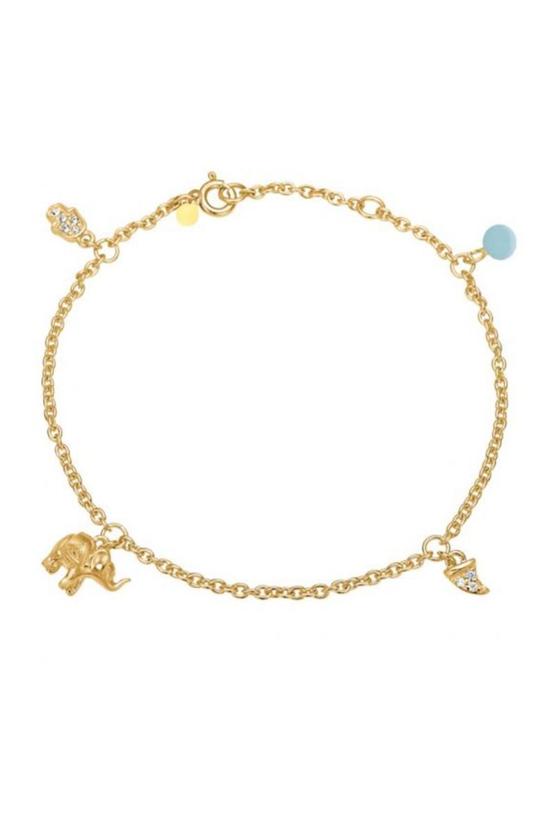 Enamel - Armbånd - Lucky Charms Bracelet - Icy Blue
