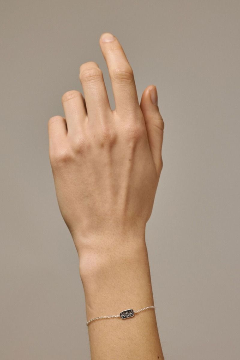 Enamel - Armbånd - Mom Bracelet - Gold 