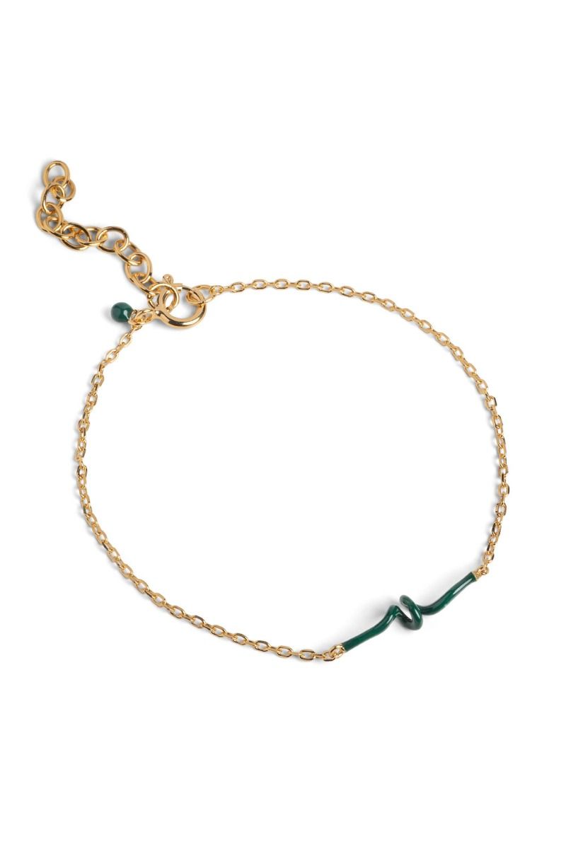 Enamel - Armbånd - Twist Bracelet - Petrol Green