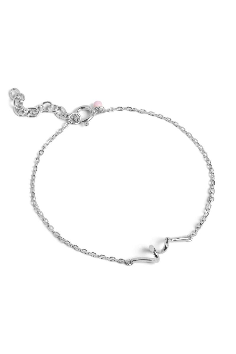 Enamel - Armbånd - Twist Bracelet - Silver 