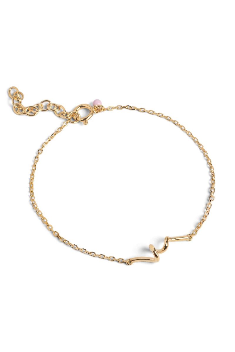 ❤︎ Enamel - Armbånd - Twist Bracelet - Twist Gold